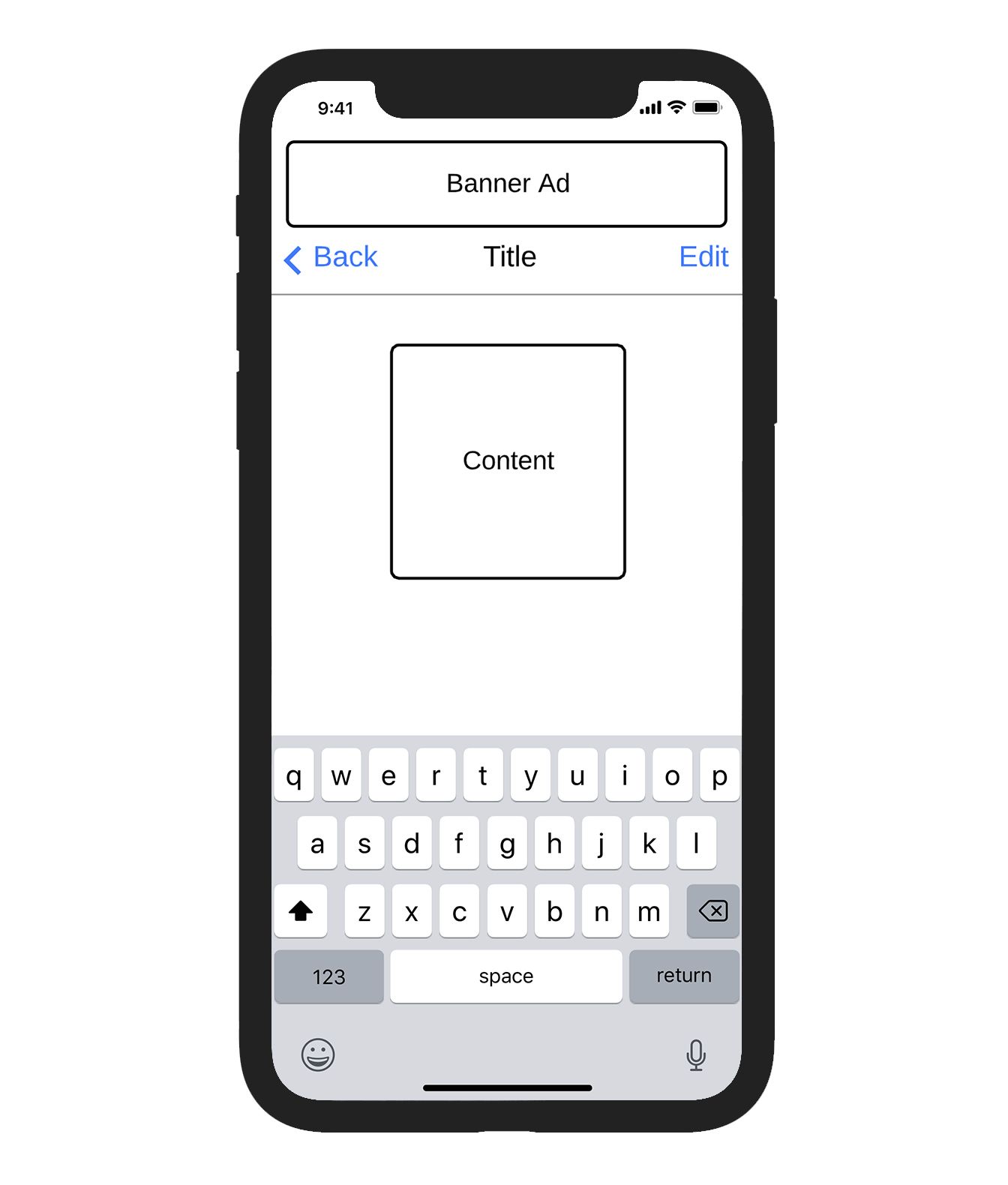 320×50 banner ad-iPhoneX - image